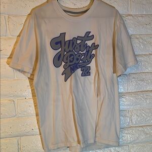 Nike Men's White Graphic T-Shirt (Light stain on back)